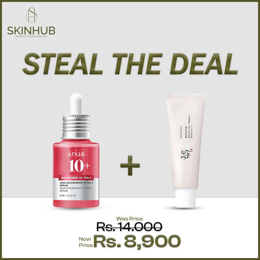 ANUA Niacinamide 10 + TXA 4 Serum + Beauty of Joseon Relief Sun : Rice + Probiotics (SPF50+ PA++++)