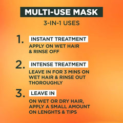 Garnier Ultimate Blends Hair Food Papaya & Amla 3-in-1 Repairing Hair Mask Treatment