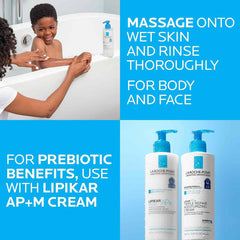 La Roche-Posay Lipikar Wash AP+ Gentle Foaming Moisturizing Body & Face Wash
