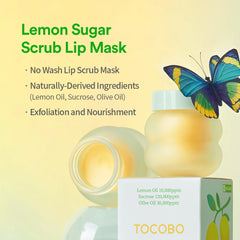 Tocobo Lemon Sugar Scrub Lip Mask