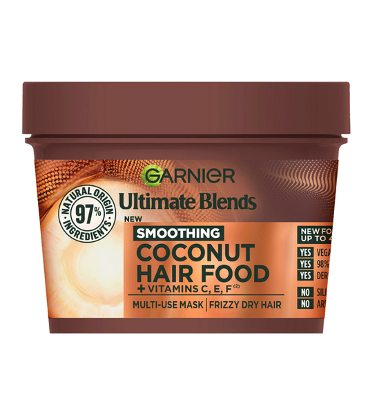 Garnier Ultimate Blends Hair Food Coconut & Macadamia 3-in-1 Smoothing Hair Mask Treatment
