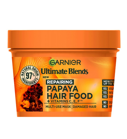 Garnier Ultimate Blends Hair Food Papaya & Amla 3-in-1 Repairing Hair Mask Treatment