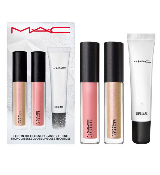 MAC Lost In Gloss Lipglass Trio Set - Pink