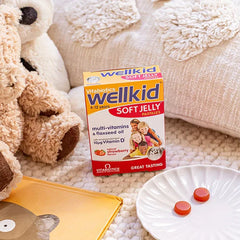 Vitabiotics Wellkid Soft Jelly Strawberry Pastilles