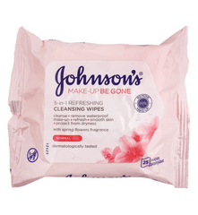 Johnson’s Make Up Be Gone 5-in-1 Refreshing Cleansing Wipes