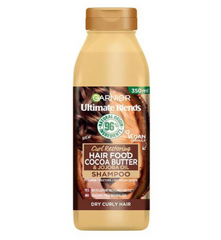Garnier Ultimate Blends Curls Restoring Hair Food Cocoa Butter & Jojoba Oil Shampoo
