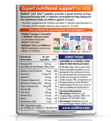 Vitabiotics Wellkid Soft Jelly Strawberry Pastilles