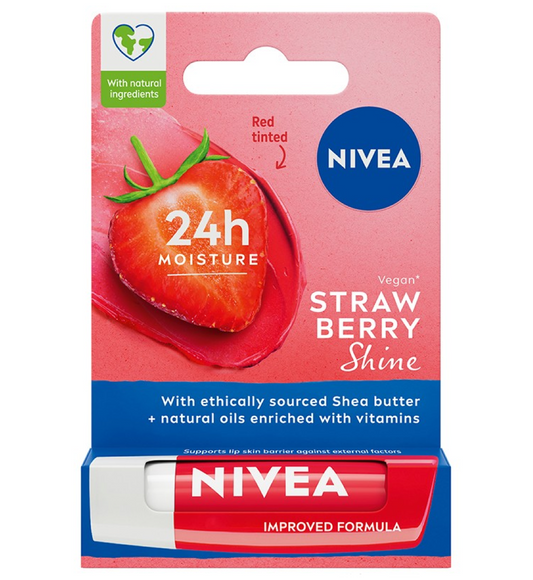 Nivea Strawberry Shine Lip Balm