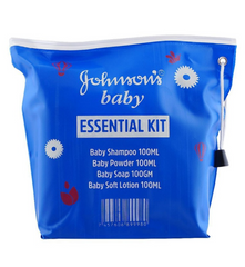 Johnson's Baby Essentials Kit 4 Pieces