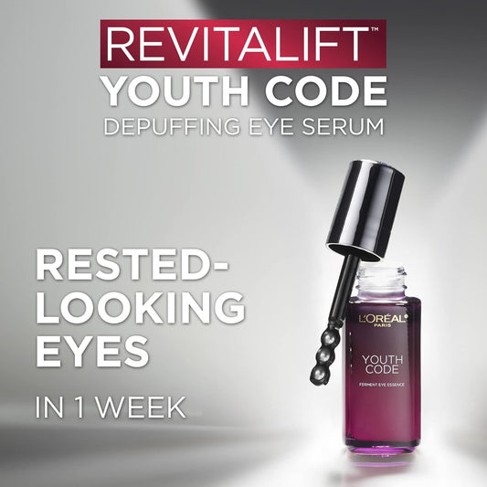 L'Oréal Paris Revitalift Youth Code 10% [Probiotic Ferments + Caffeine] De-Puffing Eye Serum