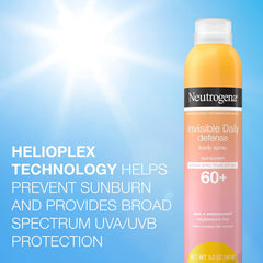 Neutrogena Invisible Daily™ Defense Body Spray Sunscreen SPF 60+