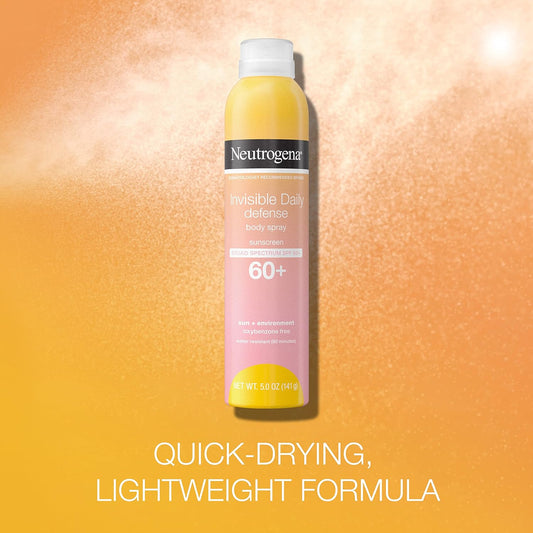 Neutrogena Invisible Daily™ Defense Body Spray Sunscreen SPF 60+