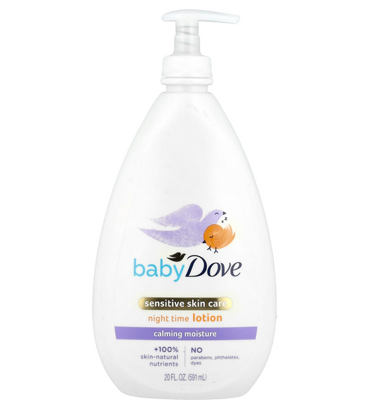 Baby Dove Calming Moisture Sensitive Skin Care Night Time Lotion