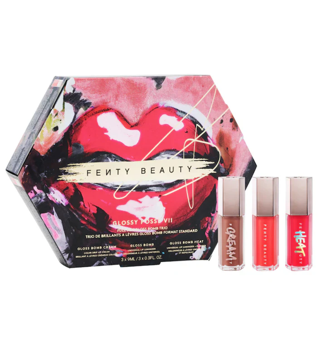 Fenty Beauty Glossy Posse Volume 7.0 Full-Size Gloss Bomb Trio