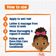 Dove Kids Moisturizing Shampoo For Coils, Curls and Waves