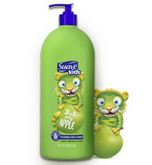 Suave Kids 3-in-1 Silly Apple Shampoo, Conditioner & Body Wash