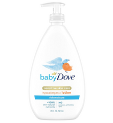 Baby Dove Sensitive Skin Care Rich Moisture Hypoallergenic Lotion