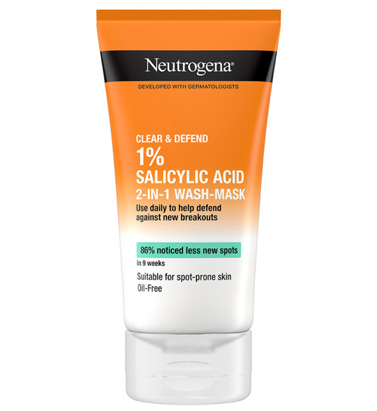 Neutrogena Clear and Defend 2-in-1 Wash-Mask