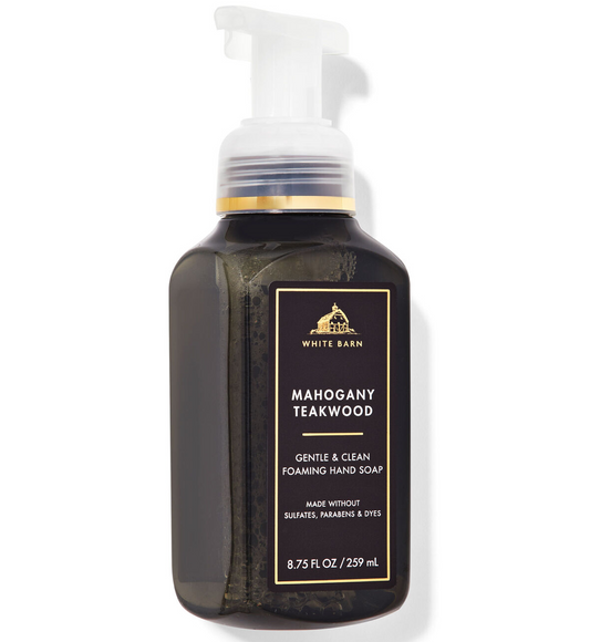 Bath & Body Works White Barn Mahogany Teakwood Gentle Foaming Hand Soap
